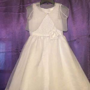 White Formal Dress Girls size 12
